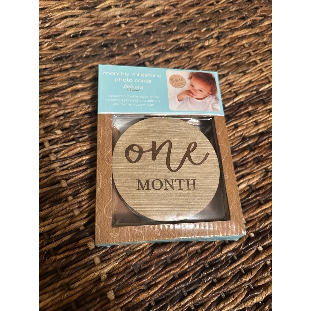 Monthly Photo Milestones Wooden Disc Baby Photos‎ Or Maternity Updates